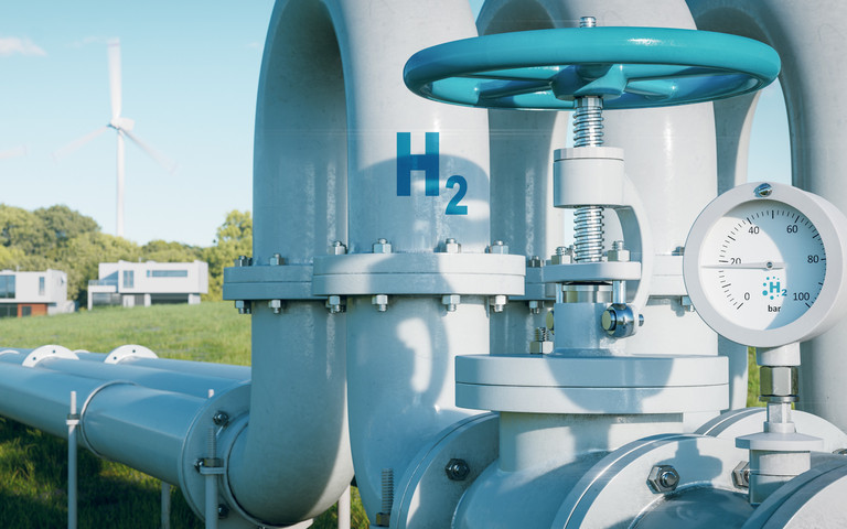 Eine Wasserstoffpipeline, die Erdgas in den Haushalten ersetzen soll. Quelle: stock.adobe.com/malpQuelle: stock.adobe.com/malp