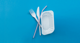 Plastikbesteck und Plastikgeschirr