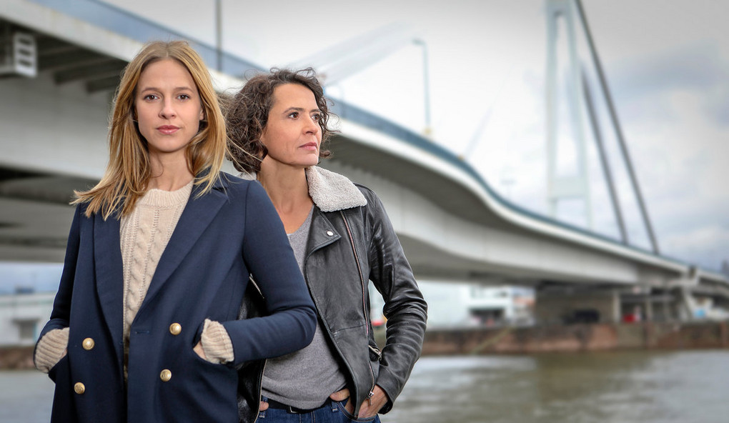 Drehort Ludwigshafen: Die Tatortkomissarinnen Ulrike Folkerts und Lisa Bitter. Foto: ARD, Hackenberg