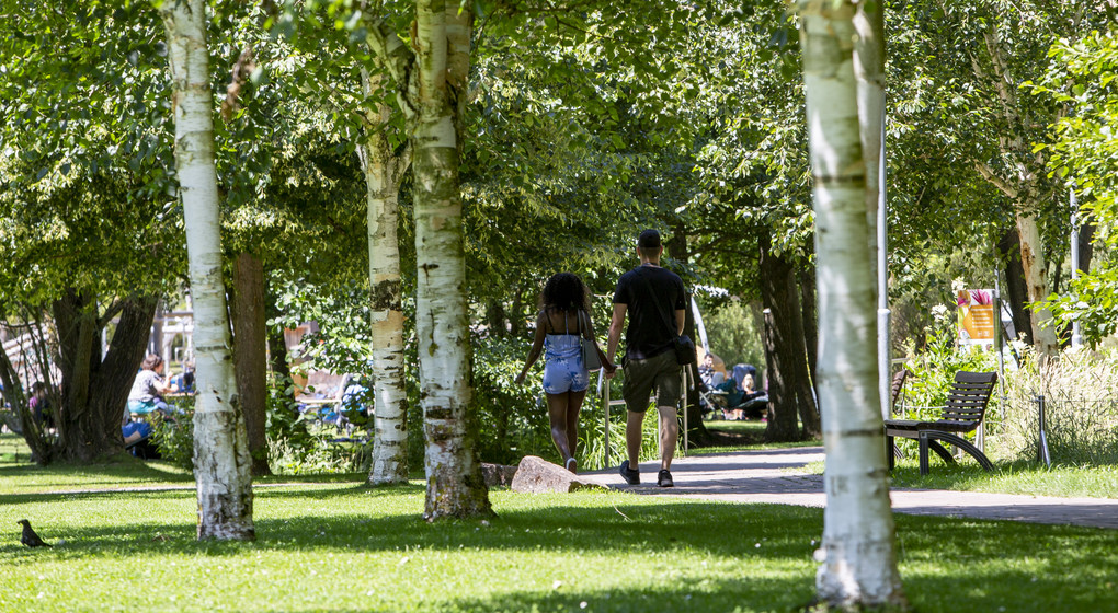 Lädt zum Schlendern ein: das Gartenschaugelände in Kaiserslautern. Foto: view - die agentur / Joachim Ackermann.