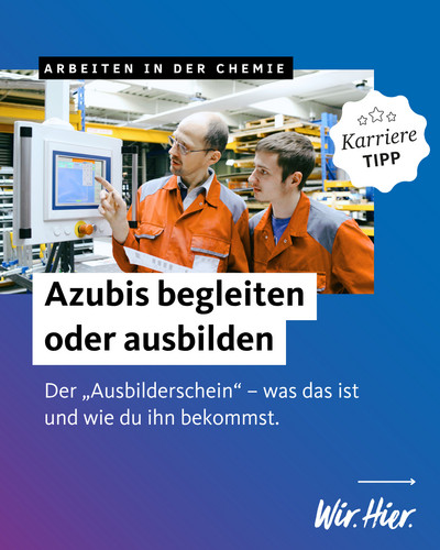 Wer in der Chemie- oder Pharmaindustrie Azubis begleiten will, braucht mehr als Fachwissen.