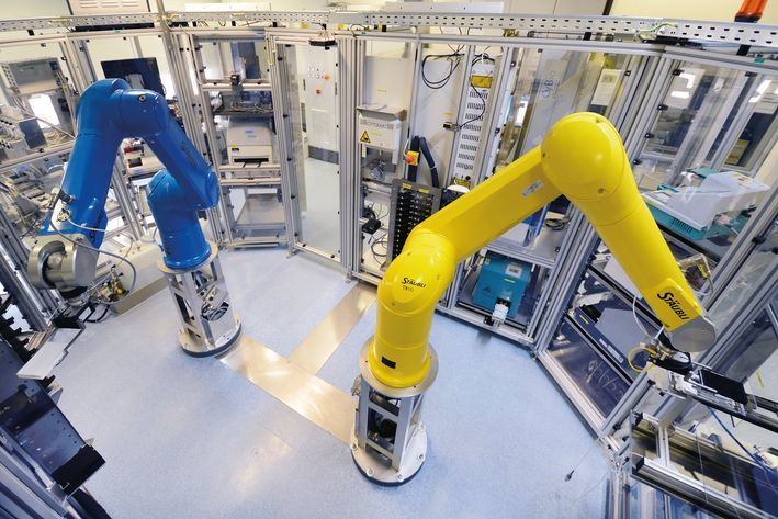 Der Screening-Roboter bei Boehringer testet bis zu 100.000 potenzielle Arzneistoffe in 24 Stunden. Foto: Böhm Mediendienst.
