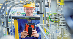 Digitalisierte Ausbildung bei der BASF. Foto: Sandro