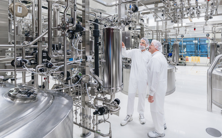 Biopharma-Produktion bei Boehringer Ingelheim.