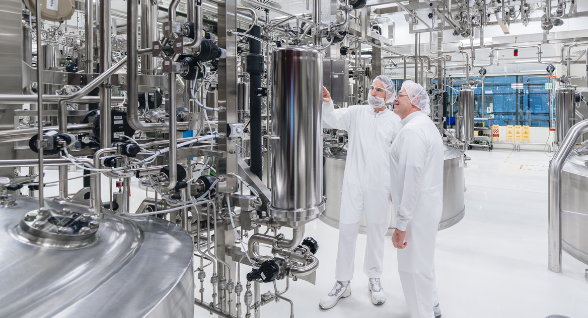 Biopharma-Produktion bei Boehringer Ingelheim.
