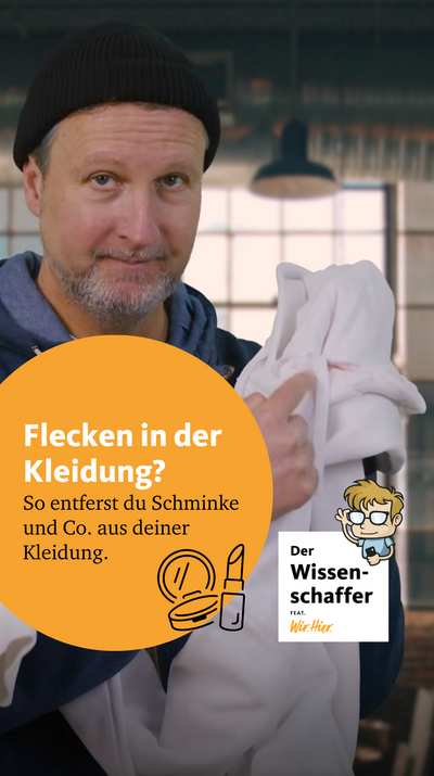 So entfernt ihr Schminke von der Kleidung ?