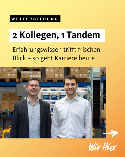 Tandemarbeit auf Augenhöhe: Malte und Florian zeigen, wie Berufseinsteiger:innen und erfahrene Kolleg:innen voneinander profitieren können.