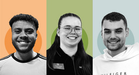 Chemie-Azubis Ty Krusch, Tessa Grafe und Malte Mallmann