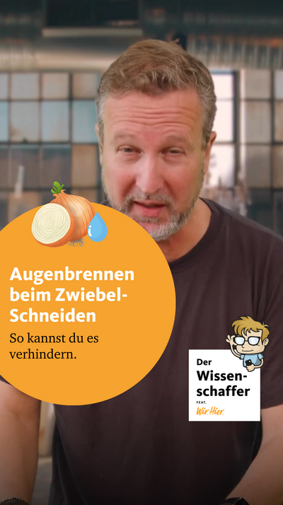 Kennt ihr das auch: Die Tränen laufen beim Schneiden der Zwiebel? Wir erklären warum das so ist. Und wir geben Tipps, wie ihr es ohne Tränen schaffen könnt.