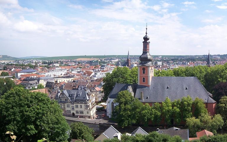 Panoramablick auf Bad Kreuznach von Norden nach Süden. ©Axolotl