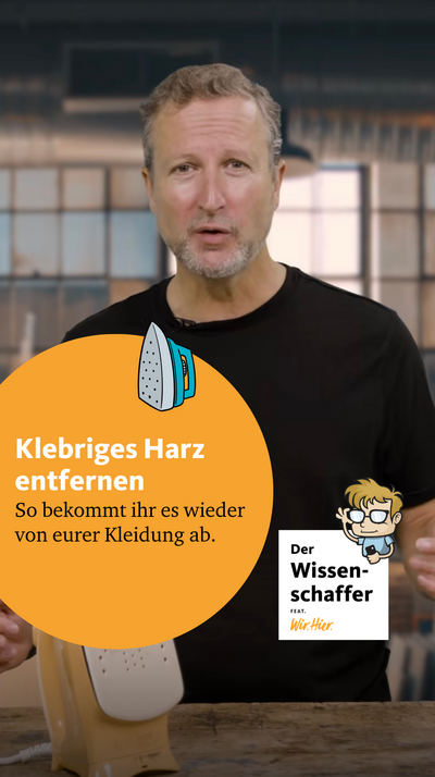 ?Ihhh, der Weihnachtsbaum harzt!