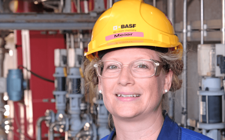 BASF-Betriebsleiterin Nicole Meier. Foto: Florian Lang.