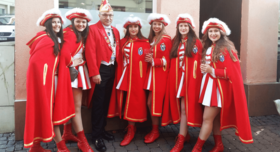 Der Präsident der GKGK und die Prinzessinnengarde