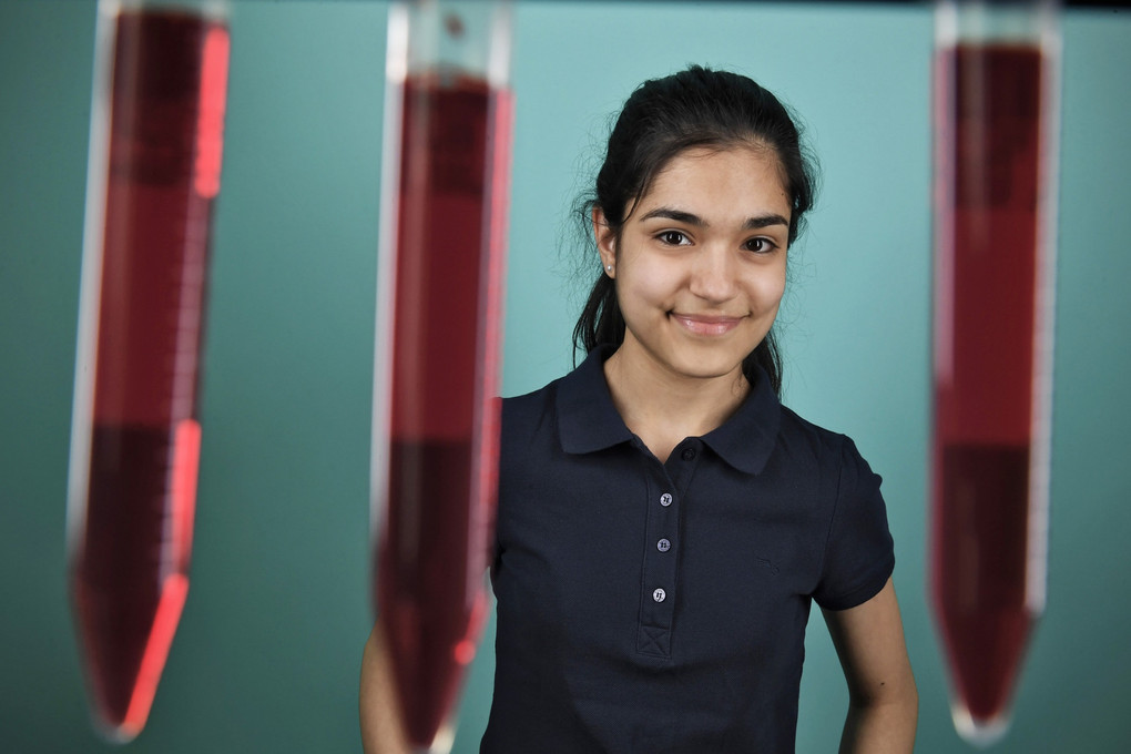 Schnellere Krebsdiagnostik: Tara Moghiseh dafür ein neues Verfahren entwickelt. Foto: Jugend forscht / Max Lautenschläger