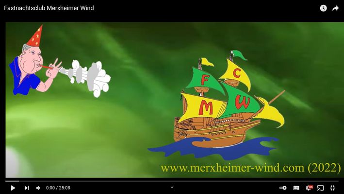 Screenshot aus einem Video des Fastnachtsclubs Merxheimer Wind
