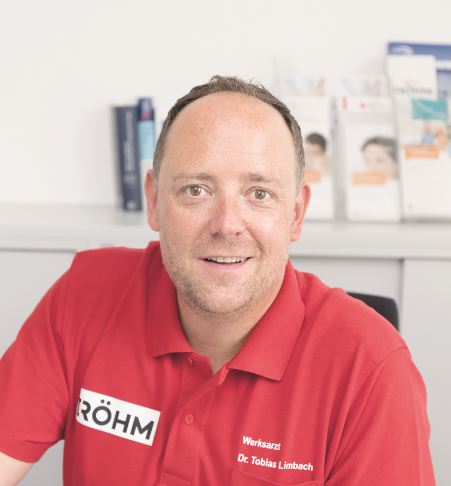 Tobias Limbach, Leiter des Gesundheitsmanagements bei Röhm. Foto: Hasübert