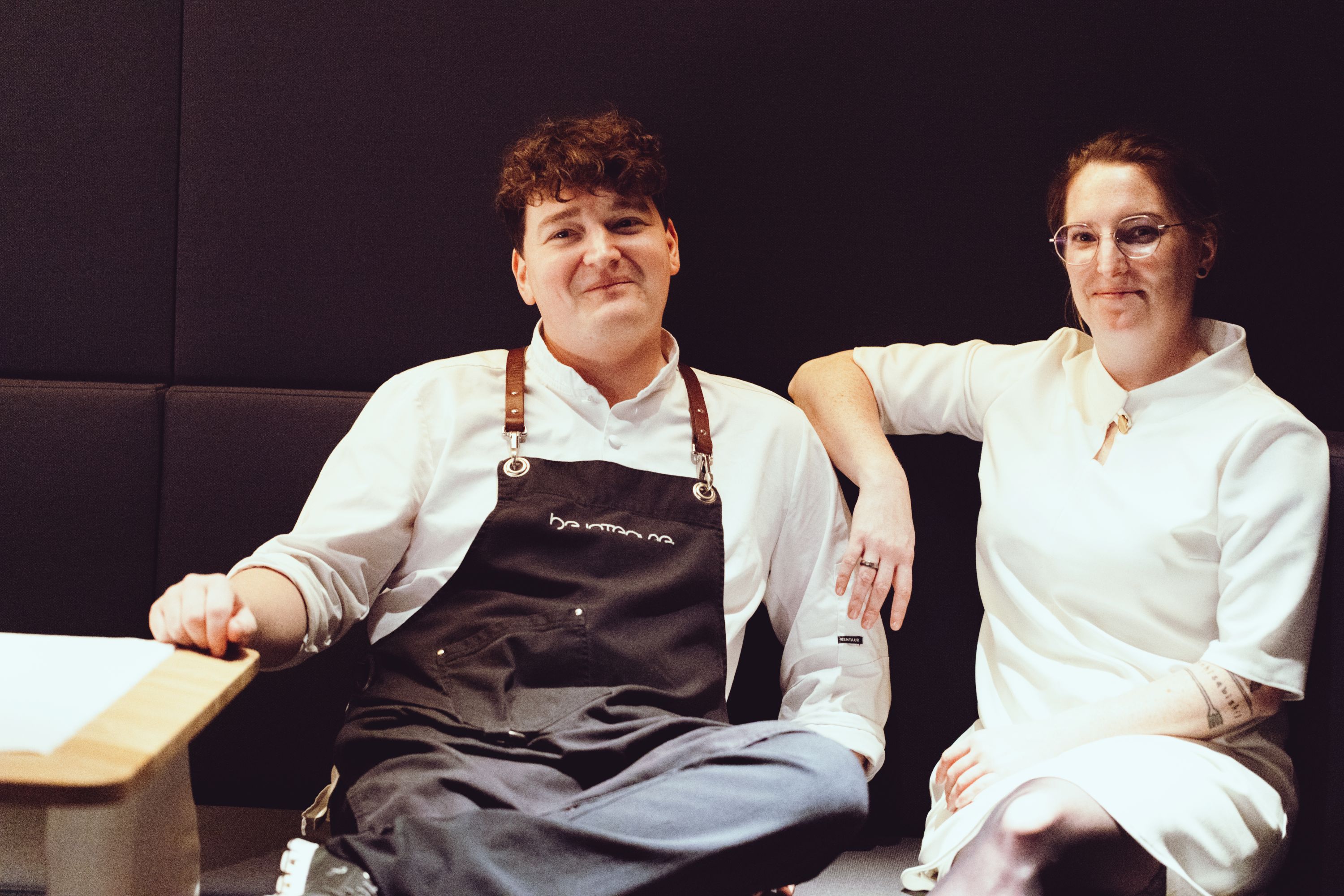 Sternekoch Benjamin Peifer und Sommelière Bettina Peifer-Thiel in ihrem Restaurant Intense in Wachenheim.
